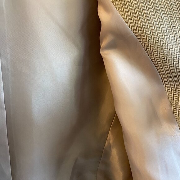 NWT Evan-Picone Pant Suit 18 40" waist Dijon Brown Port Elizabeth Shawl Collar - Picture 4 of 16